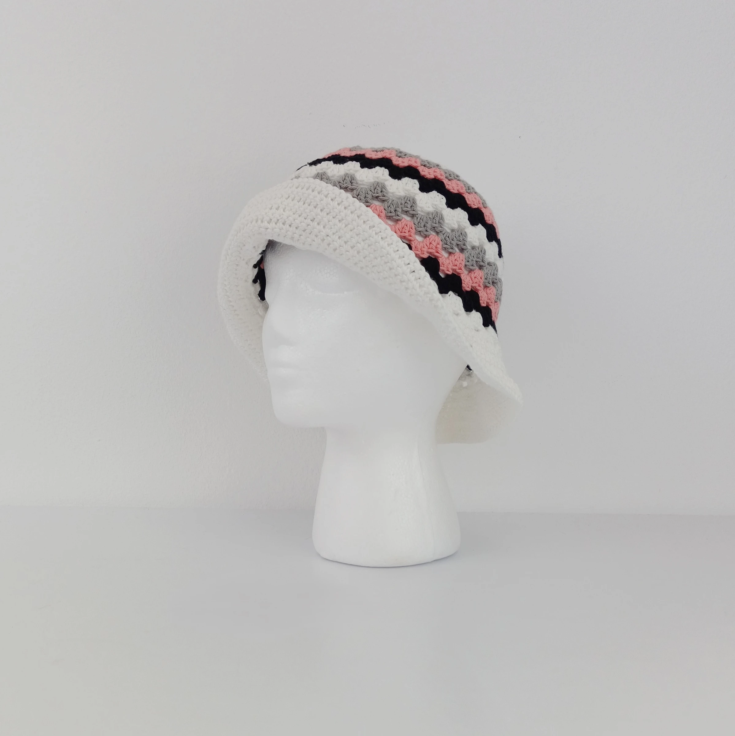 Gorro de crochê de algodão estilo boêmio – photo 4